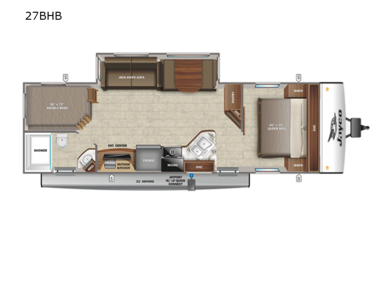 Thumbnail Photo undefined for 2022 JAYCO Jay Feather 27BHB